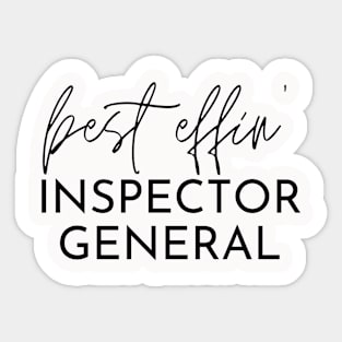 Inspector General Gift Idea For Him Or Her, Thank You Present Sticker